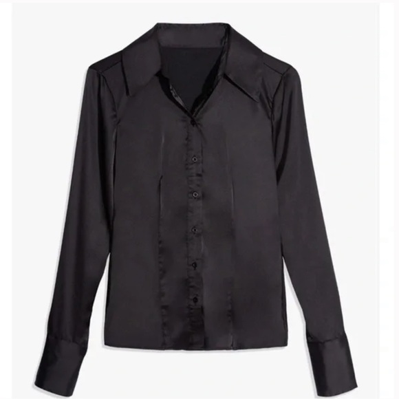 Weworewhat Danielle Bernstein Traditional Chameuse Button Down - Picture 2 of 4